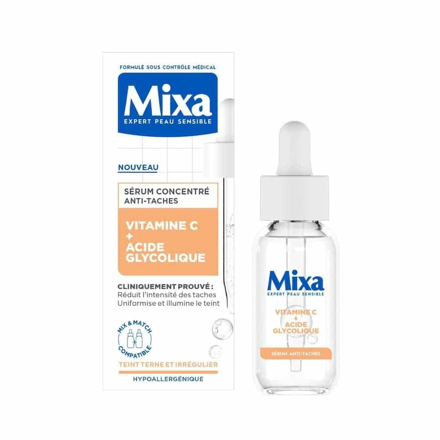 Mixa Lab Sérum Concentré Anti-Pigmentation Vitamine C et Acide Glycolique, 30 ml