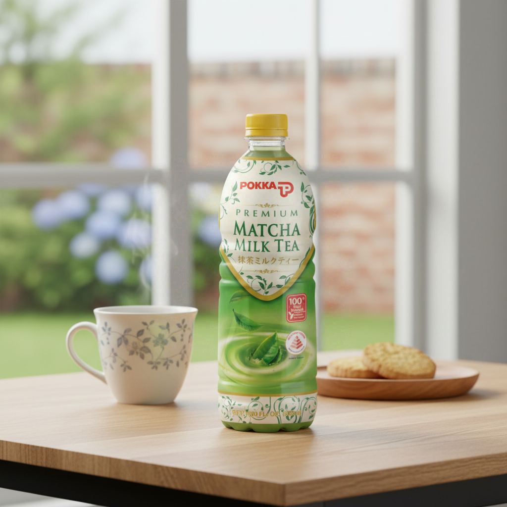 Pokka Boisson au thé au lait au matcha 500 ml