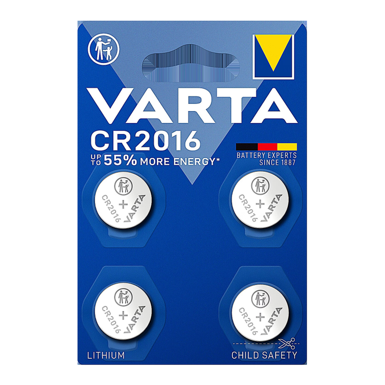 VARTA PILE LITHIUM CR2016 x 4