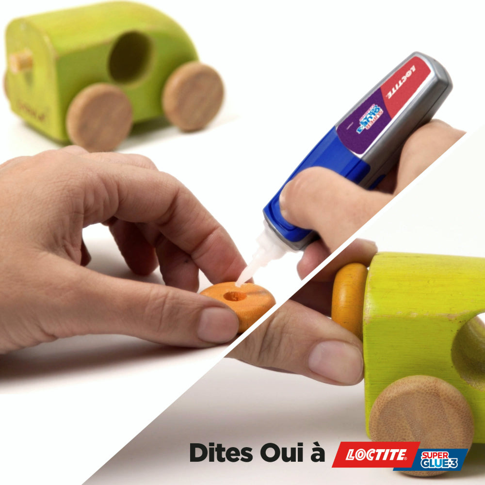 Loctite – Super Glue-3 Creative (stylo de 3 g) – Colle gel cyanoacrylate ultra précise qui ne coule pas – Colle forte pour collage rapide et puissant sur surfaces poreuses et verticales