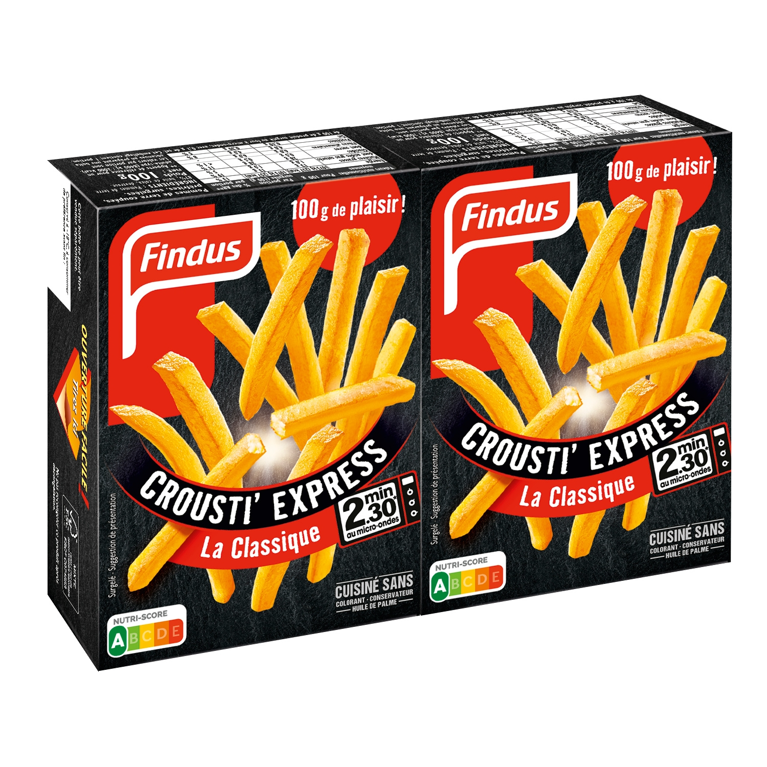 FINDUS Frites crousti express la classique 2 x 100 g