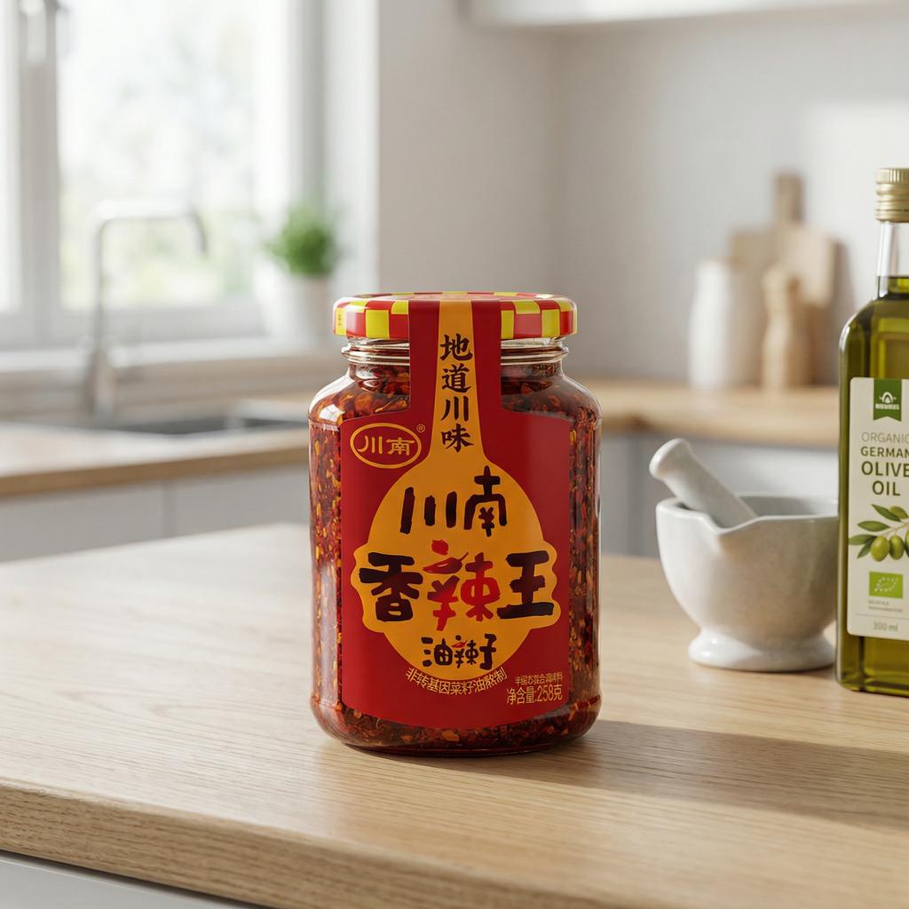 Chuan Nan Huile de piment Roi parfumé et épicé 258 g