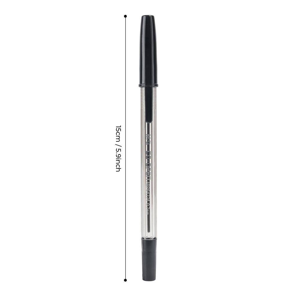 M&G Lot de 40 stylos à bille, encre noire et pointe fine 0,7 mm
