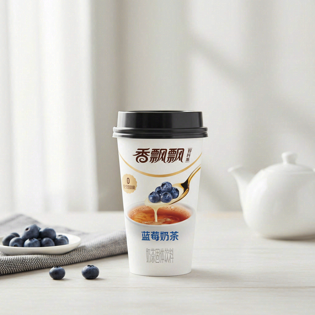 Xiang Piao Piao Thé au lait saveur myrtille - 80 g