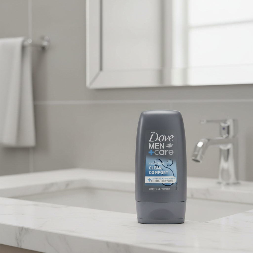 Dove Men+Care Gel Douche Hydratant 3-en-1 Cheveux, Visage et Corps Clean Comfort 55 ml