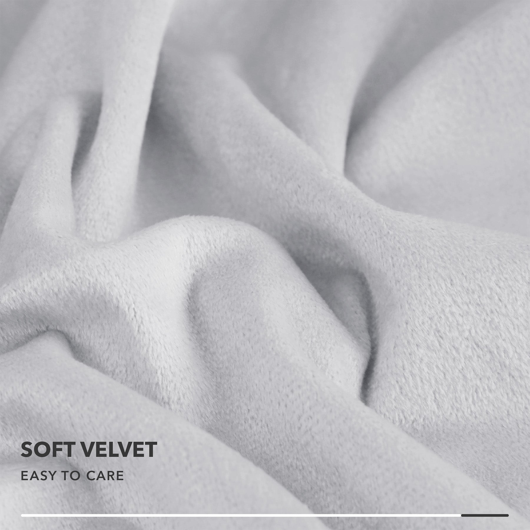 Deconovo Housse de coussin en velours néerlandais - Gris clair - 45 x 45 cm - 1 pièce