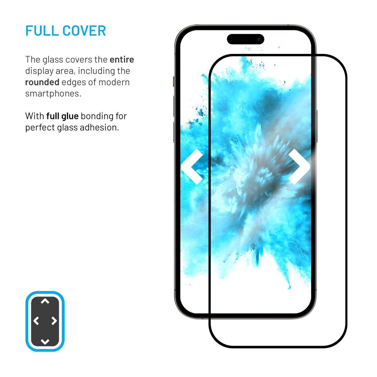 FIXED Verre trempé Full Cover (couverture intégrale) 2,5D pour Xiaomi Redmi A5 - Noir