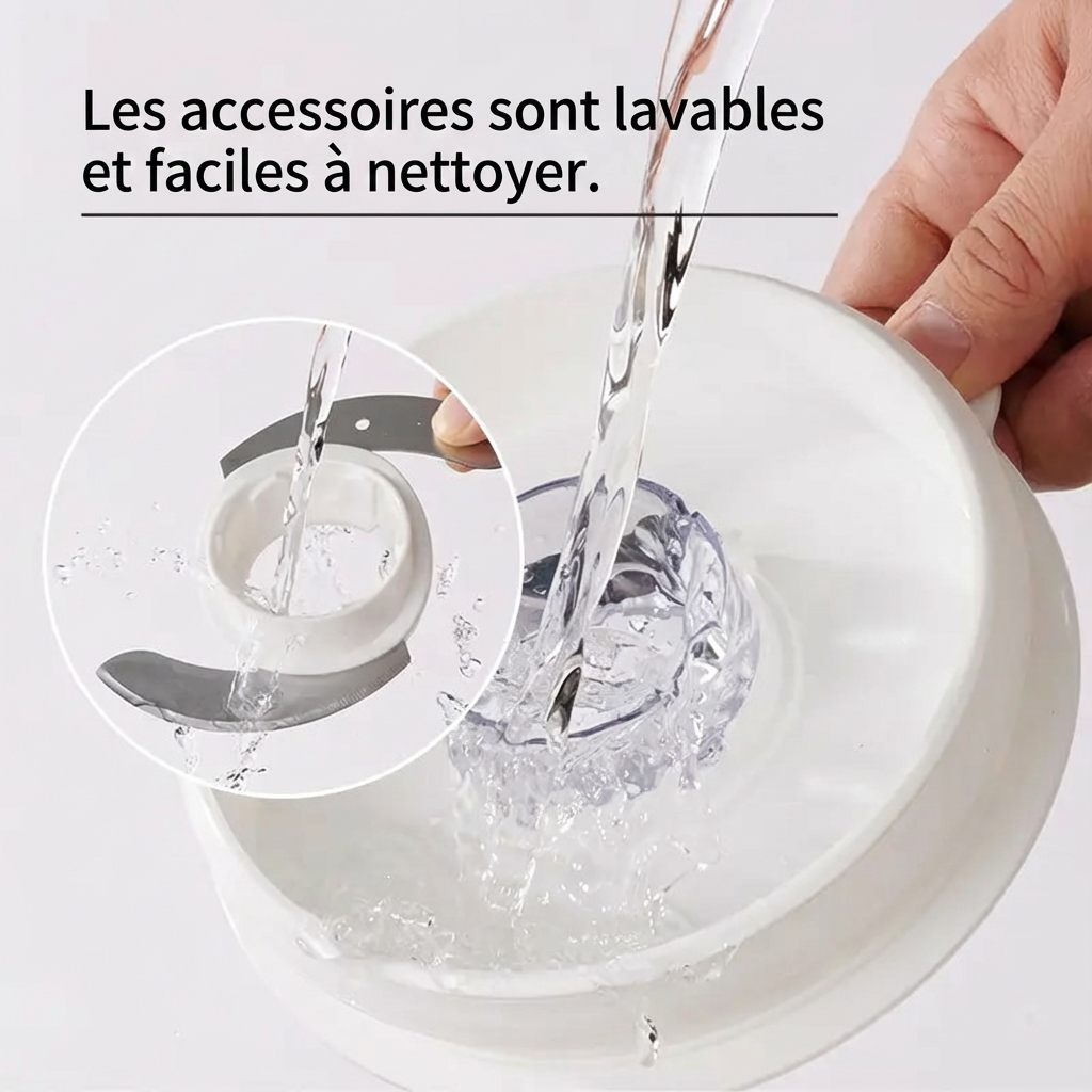 ochama Robot Multifonction 750W, 1,8L Grande Capacité, Blender, Hachoir à Viande, Coupe-Légumes, Disques à Trancher et Râper, Pièces Amovibles, Facile à Nettoyer