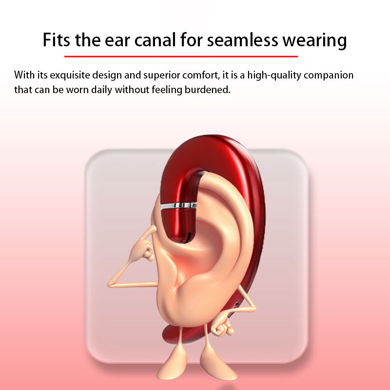 VoxorAI C6 Écouteurs Bluetooth avec traduction IA en temps réel, compatible avec 140 langues - Rouge
