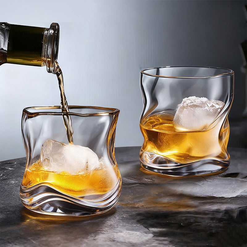 BJ Verres à Whisky 250ml, Set de 2 Pièces