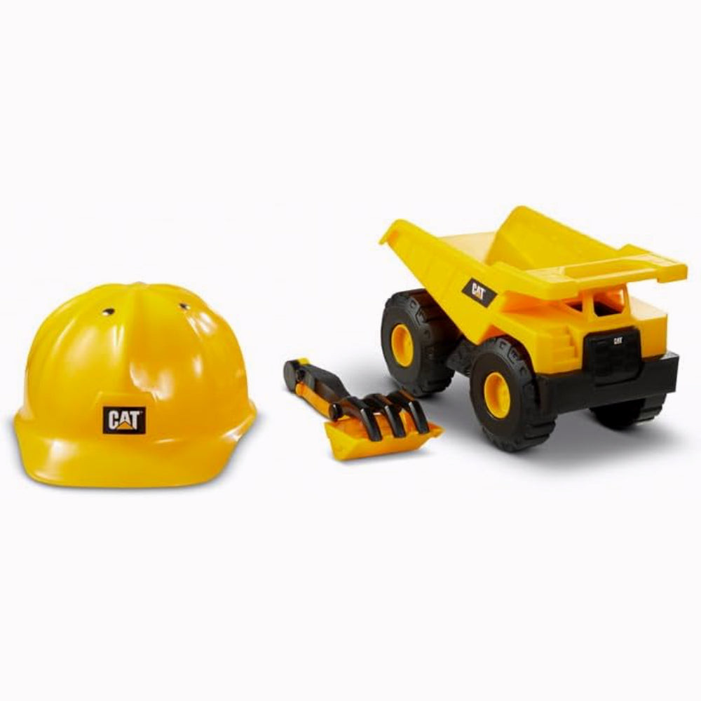 CAT Pack Construction Fleet avec camion benne, casque et outil