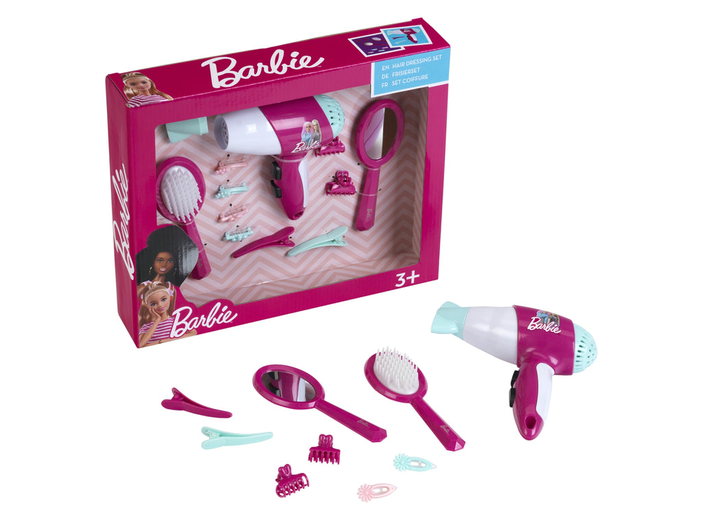 Theo Klein Barbie Coffret de coiffure avec sèche-cheveux