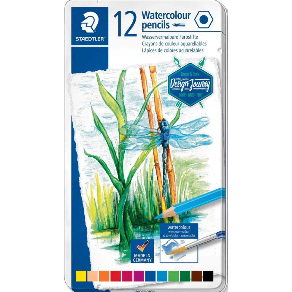 STAEDTLER crayons aquarellables assortis, boîte de 12