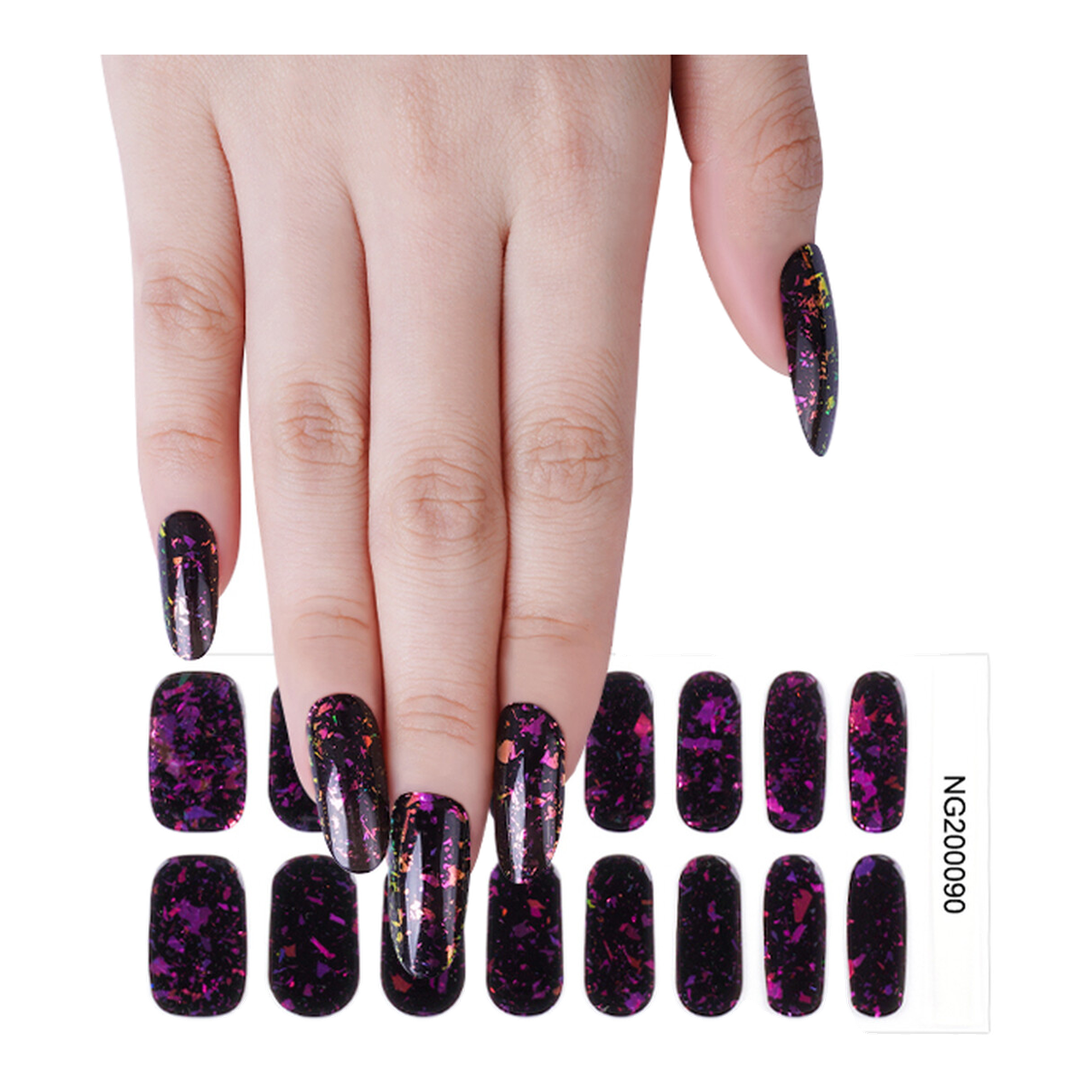 MeoMagic 14-42 Autocollants gels pour ongles - 20 pièces