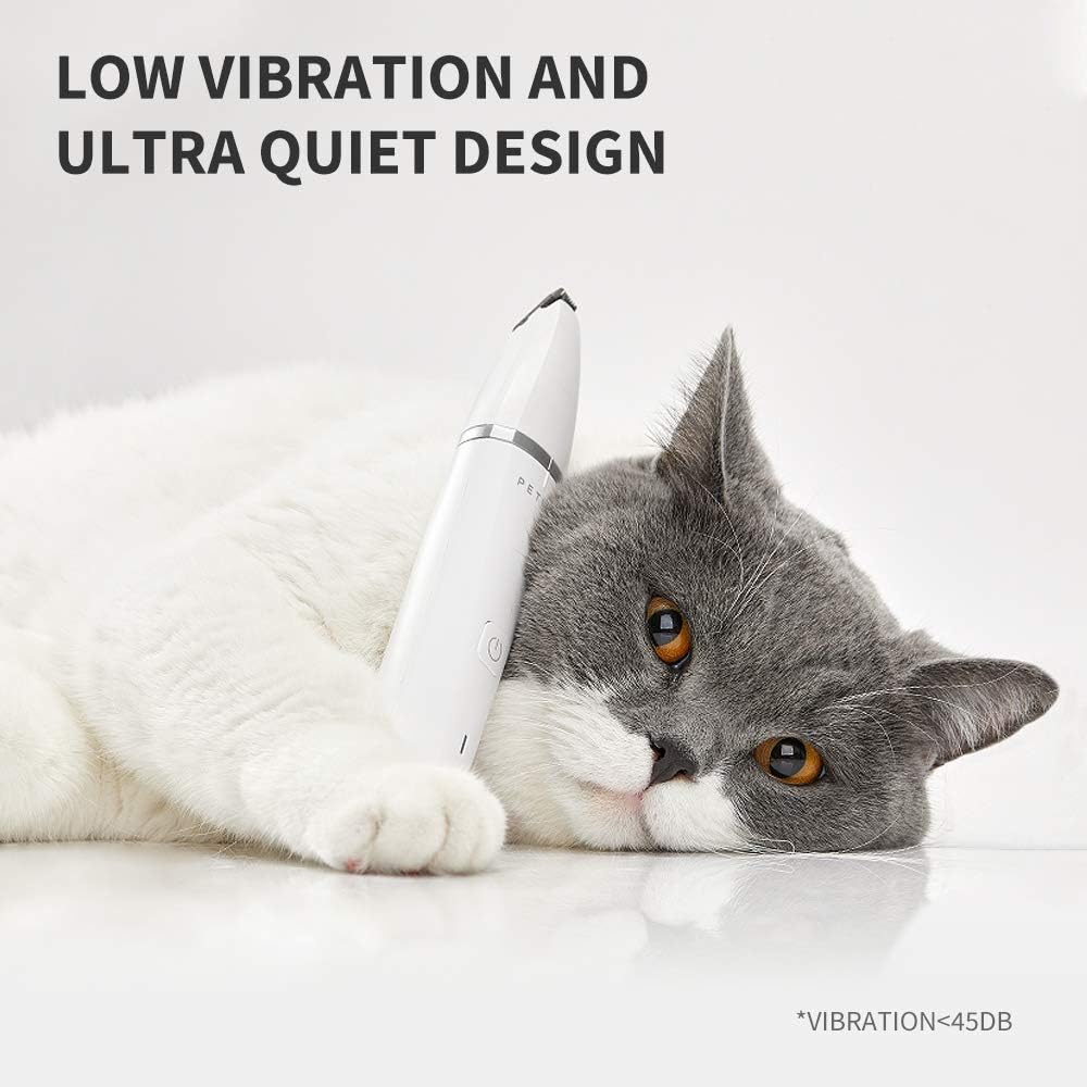 PETKIT Pro Tondeuse électrique 2-en-1 professionnelle sans fil, rechargeable et étanche pour animaux - Blanc