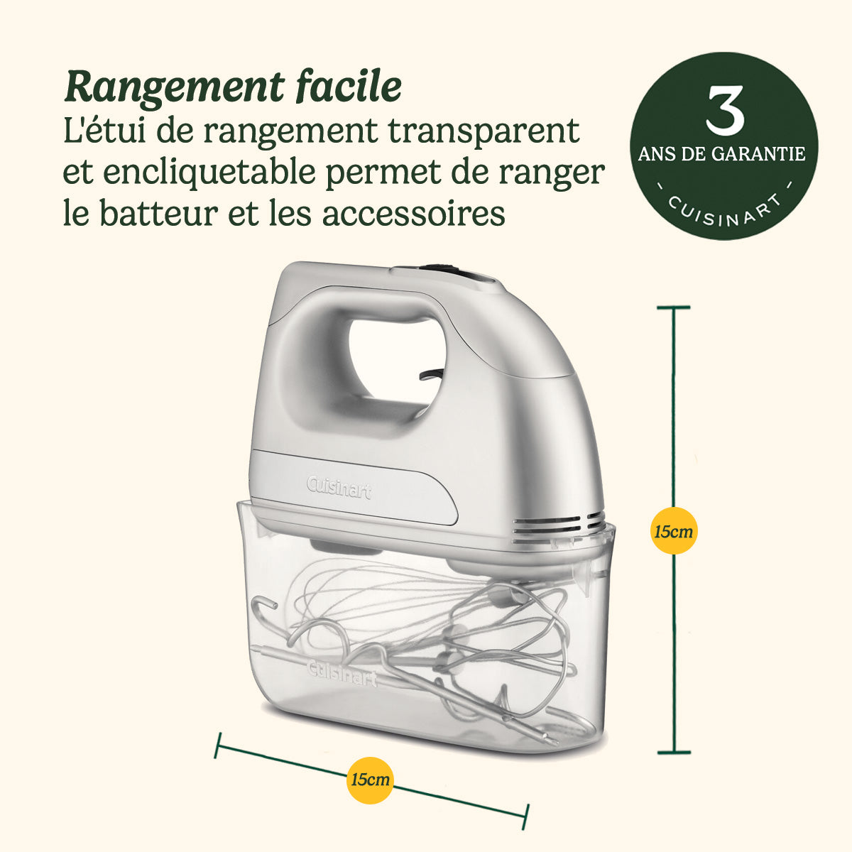 Cuisinart Batteur électrique à main Power Advantage HM7E - 7 vitesses