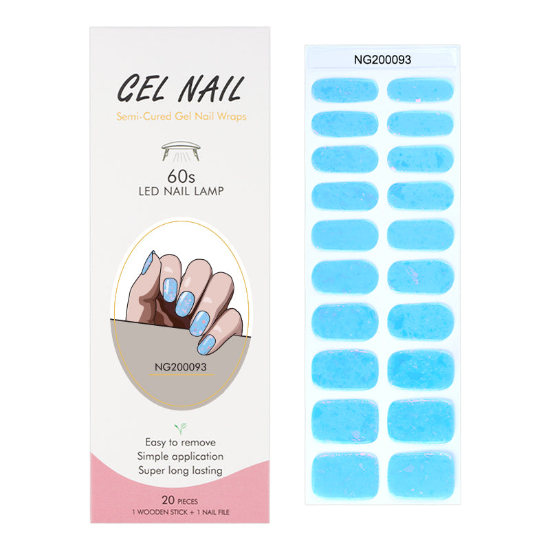 MEOMAGIC 14-44 Autocollants gels pour ongles - 20 pièces