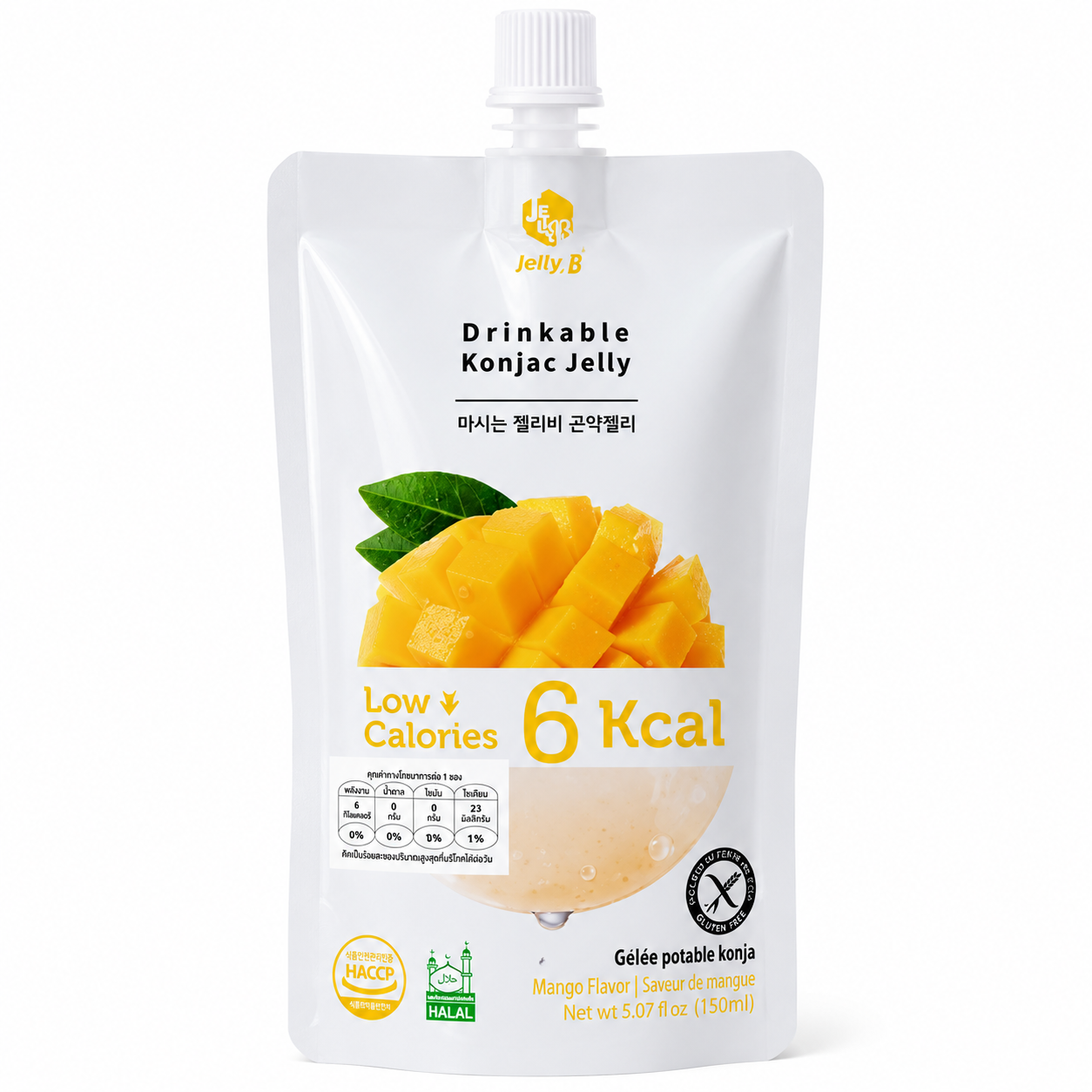 JELLY B Gelée Konjac à la mangue - 150 ml