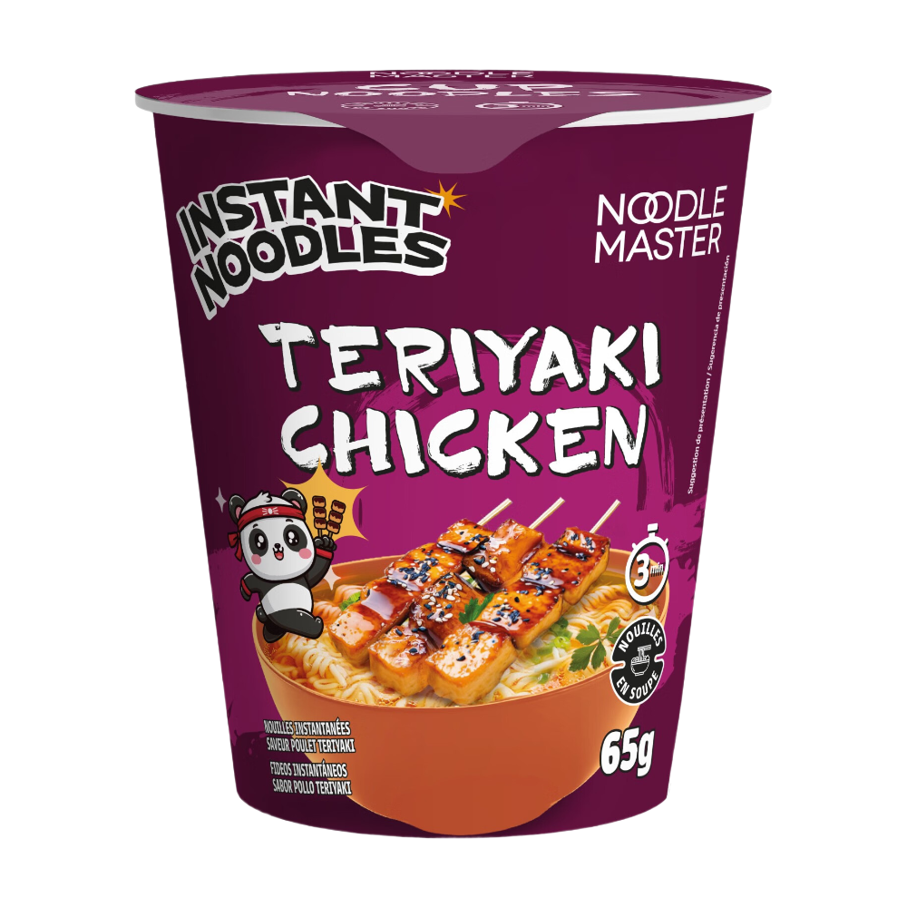 NOODLE MASTER Nouilles instantanées saveur poulet teriyaki en cup - 65 g
