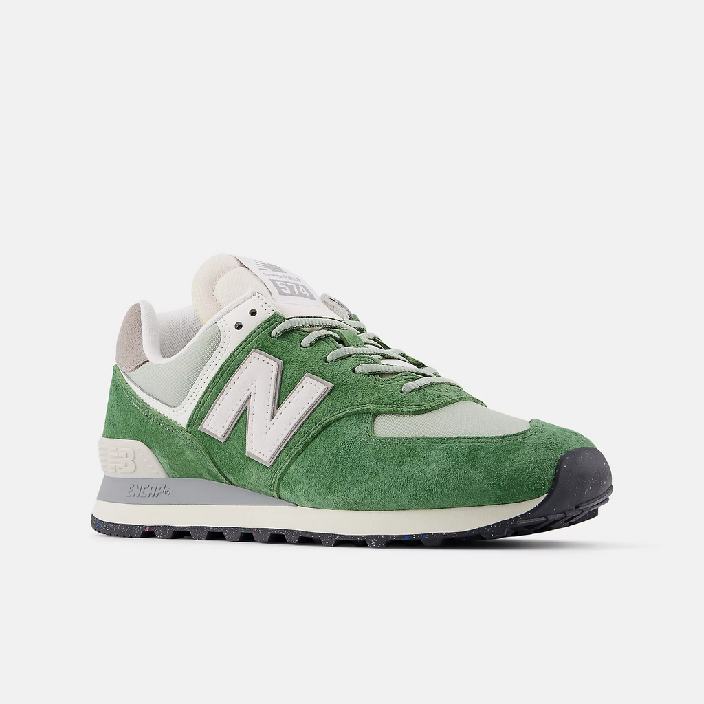 New Balance 574 Vert/Serpent rayé