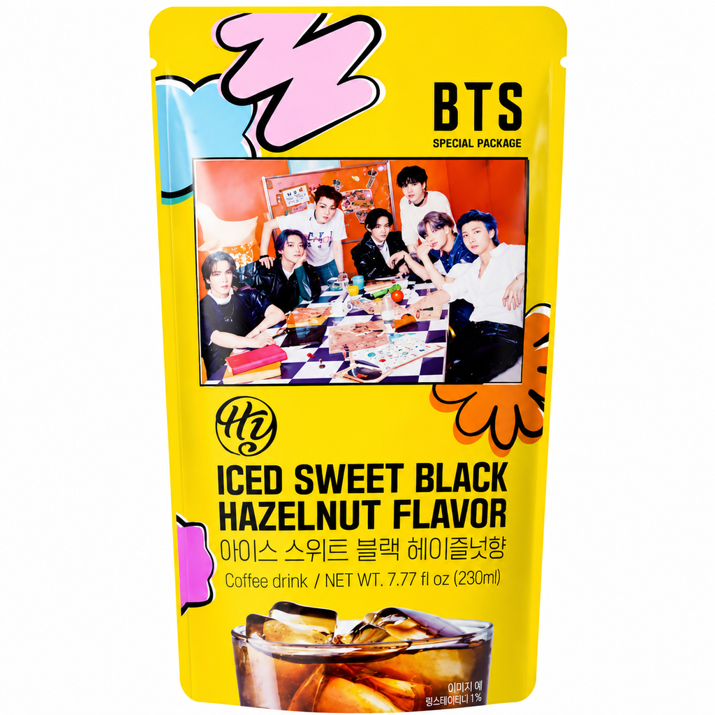 BTS Café noir glacé sucré saveur noisette - 230 ml