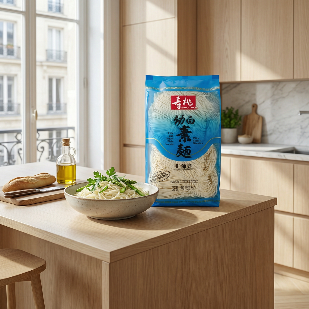 Sau Tao Shoutao Nouilles végétariennes blanches fines 284 g