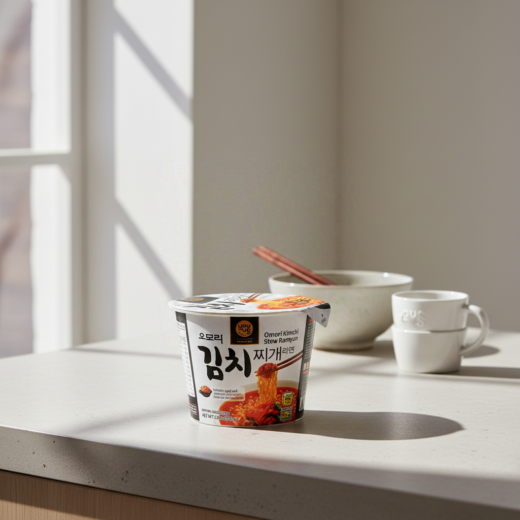GS25 YOUUS OMORI RAMYUN CUP SOUPE AU KIMCHI 150 g