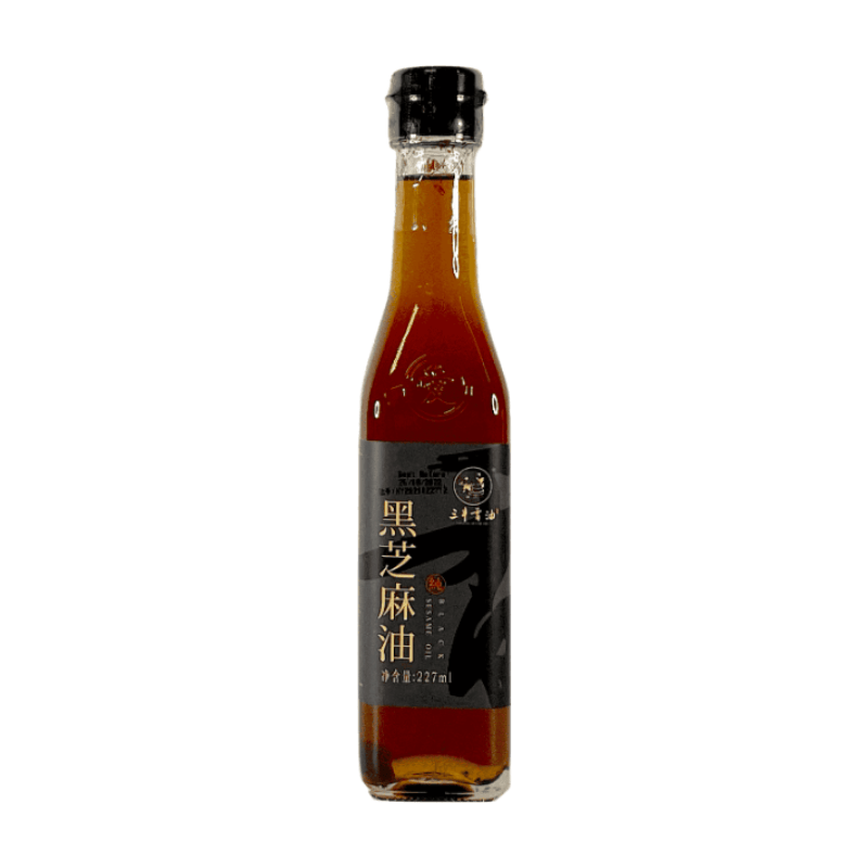 Sanfeng Huile de sésame noir pure et grillée 227 ml