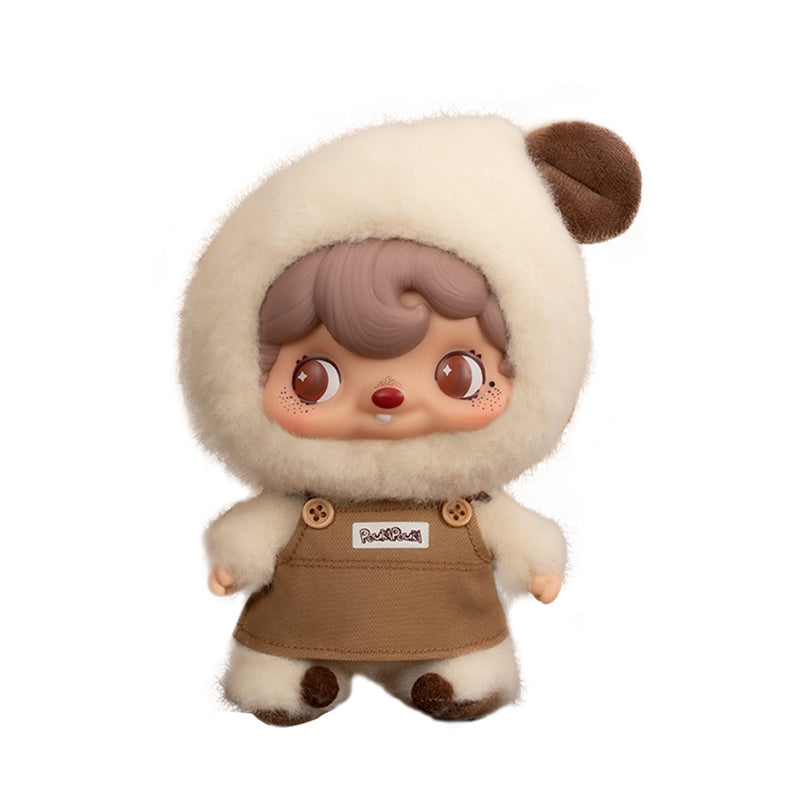 52TOYS POUKAPOUKA Série Coffee Time Peluche Visage en Vinyle Figurine de Collection Tendance Décor de Bureau Mignon Cadeau d'Anniversaire