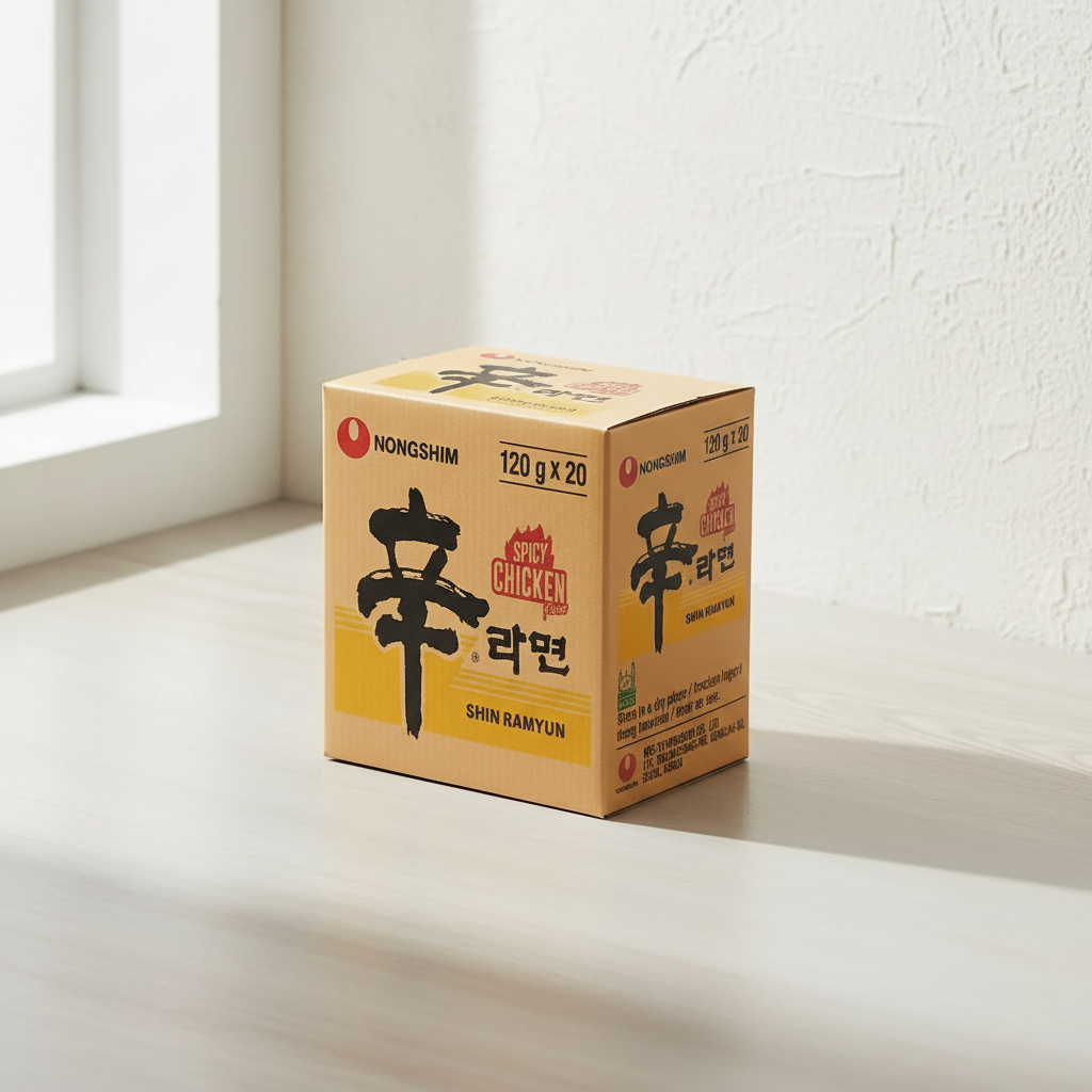Nongshim Shin Ramyun Nouilles Instantanées Saveur Poulet Épicé - 20 x 120 g