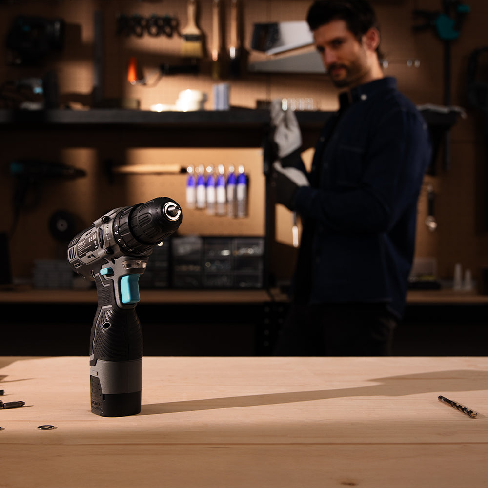 Cecotec PowerForce 1620 Easy Hand 16V Cordless Drill Driver Kit - 38Nm Power Drill with 2x 2.0Ah Batteries, 1500 RPM, 25+1 Torque Settings, Carrying Case & Accessories for Home & DIY