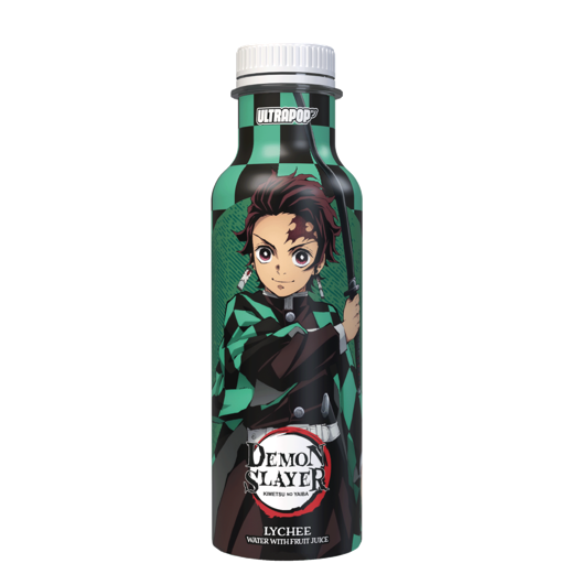 ULTRAPOP Demon Slayer Tanjiro Boisson aromatisée jus de fruit saveur litchi - 33cl