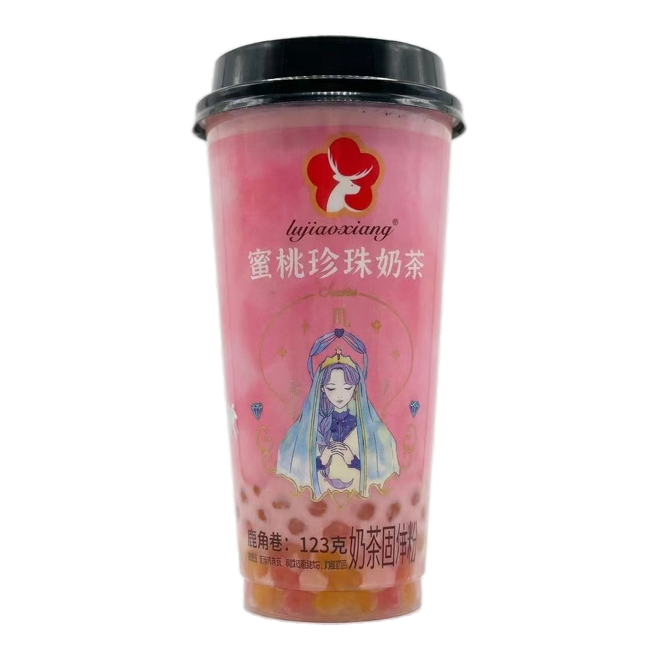 ALLEY TEA Thé au Lait aux Perles de Pêche Boisson Solide 123g