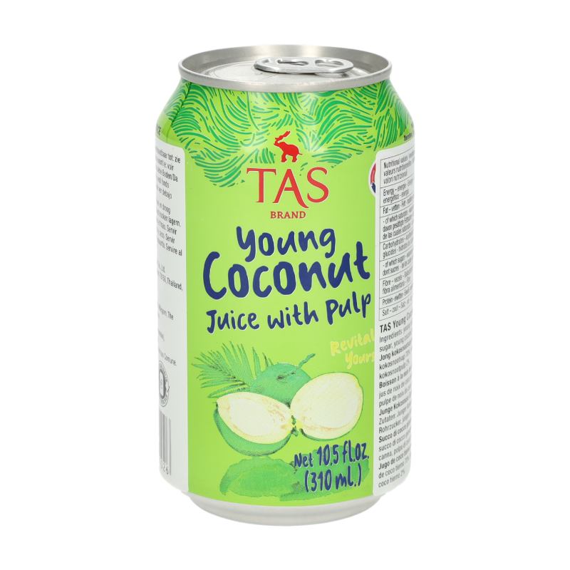 TAS Jus de Noix de Coco avec Pulpe (Canette) 310 ml