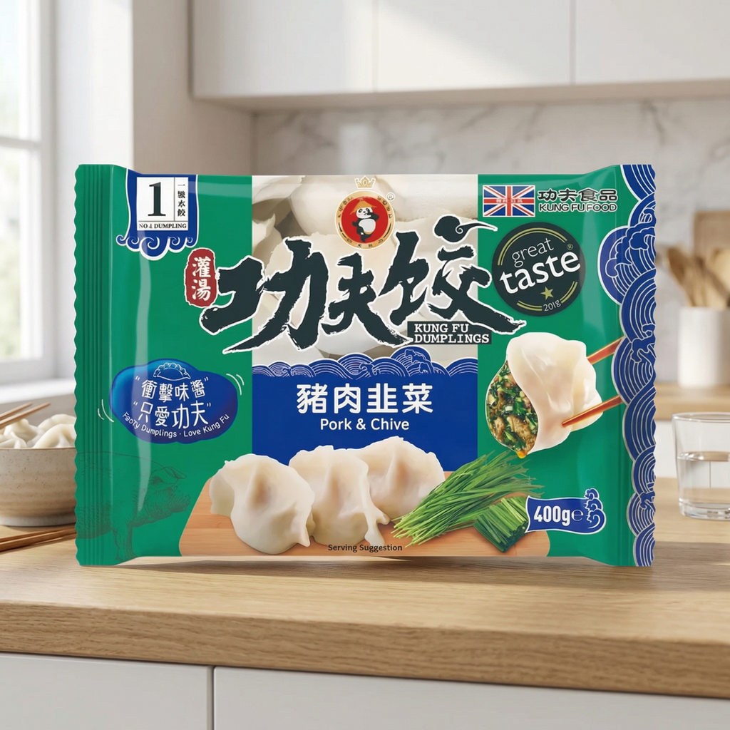 KUNG FU Raviolis au porc et à la ciboulette - 400 g