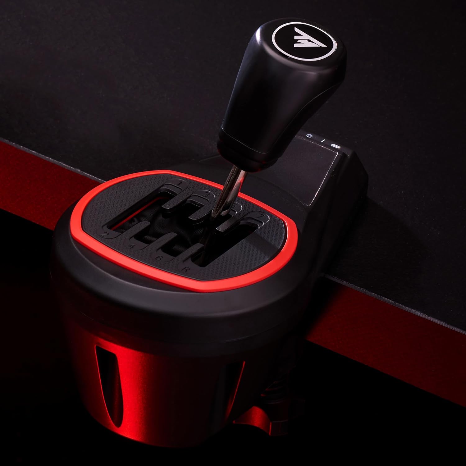 Thrustmaster TH8S Shifter Add-On Levier de vitesse pour PC/consoles - Noir et rouge