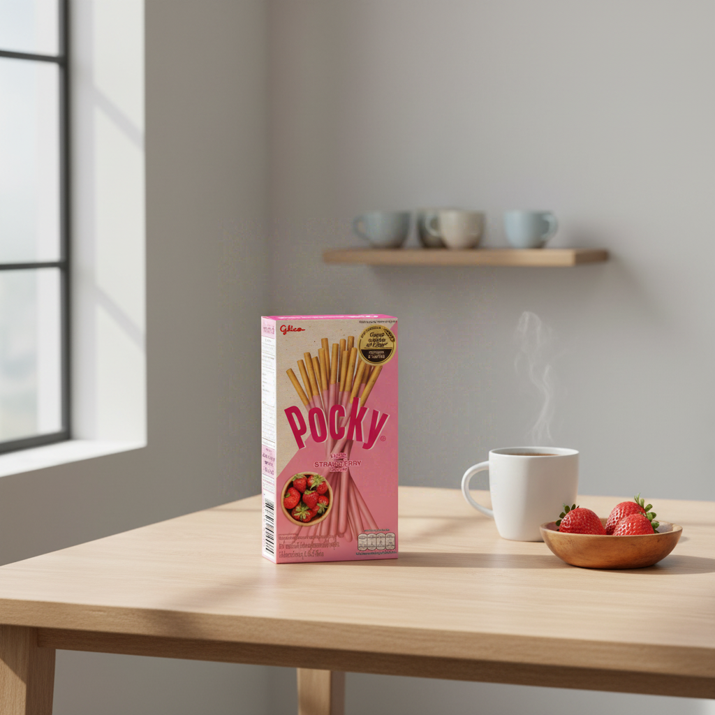 Glico Pocky Bâtonnets saveur fraise - 45 g