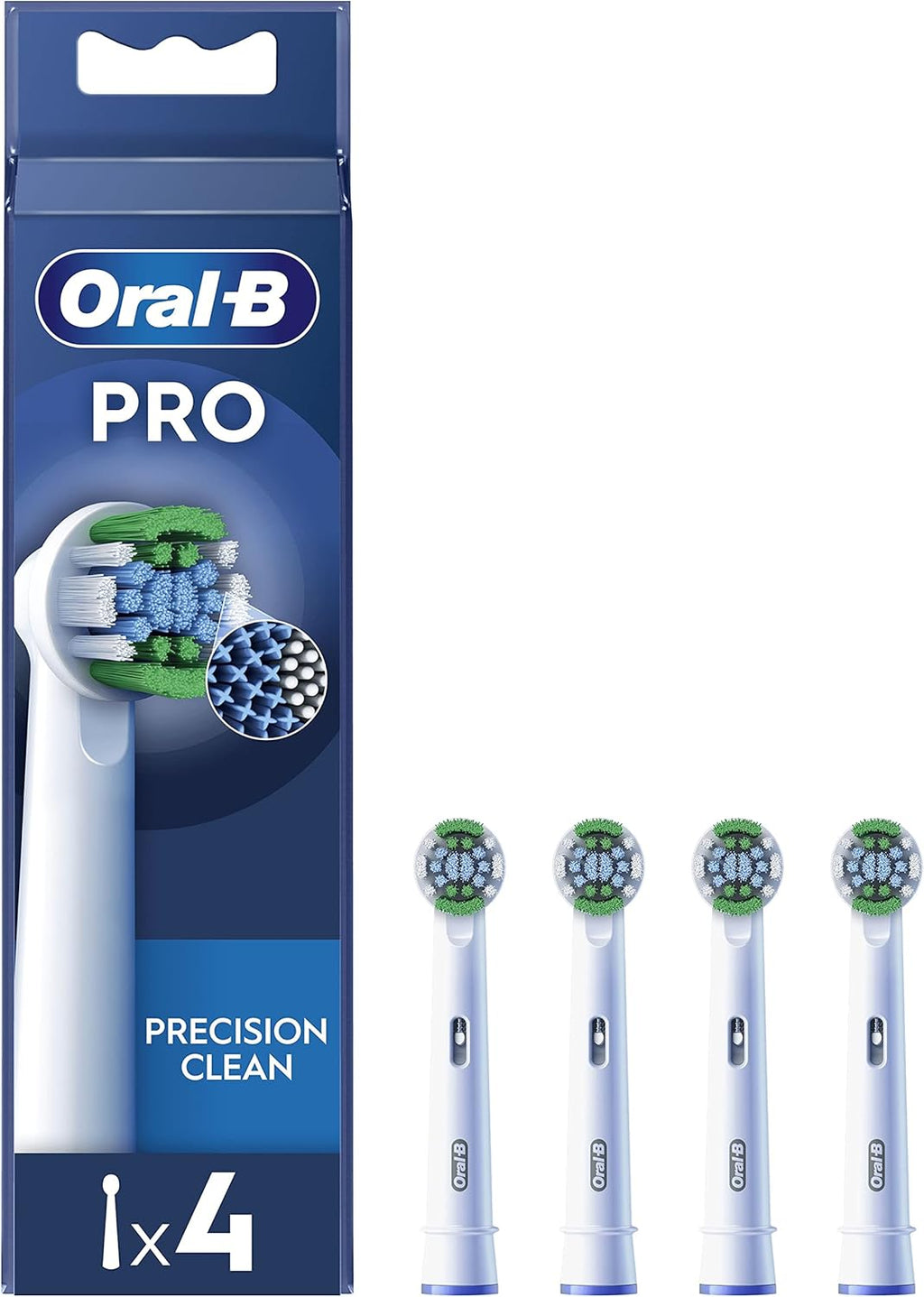 Oral-B EB20-4 Têtes de Brosse de Rechange Precision Clean - Lot de 4