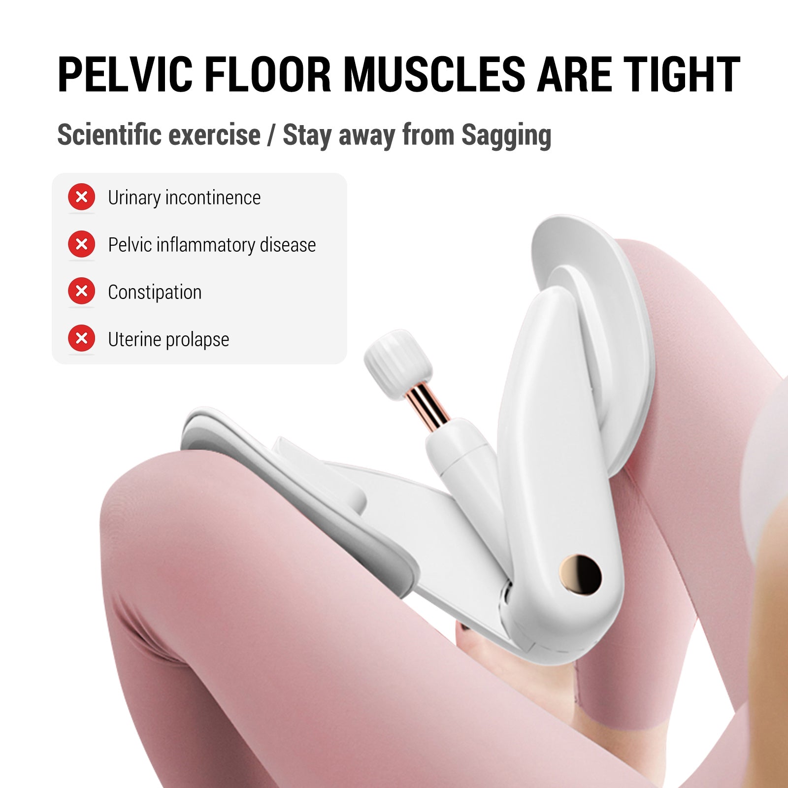 SPORTSOUL Exerciceur pour le plancher pelvien, outil d'entraînement portable pour un usage quotidien