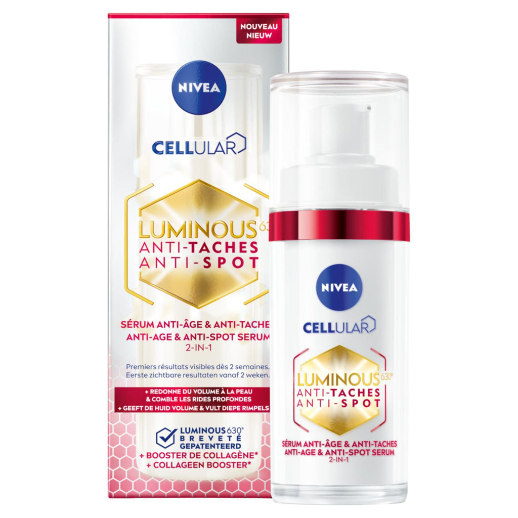 NIVEA Luminous630 Visage Sérum Anti‑Âge & Anti‑Taches 30 ml