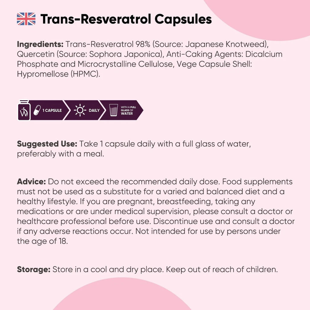 WeightWorld Trans-Réservatrol avec quercétine 550 mg 120 gélules