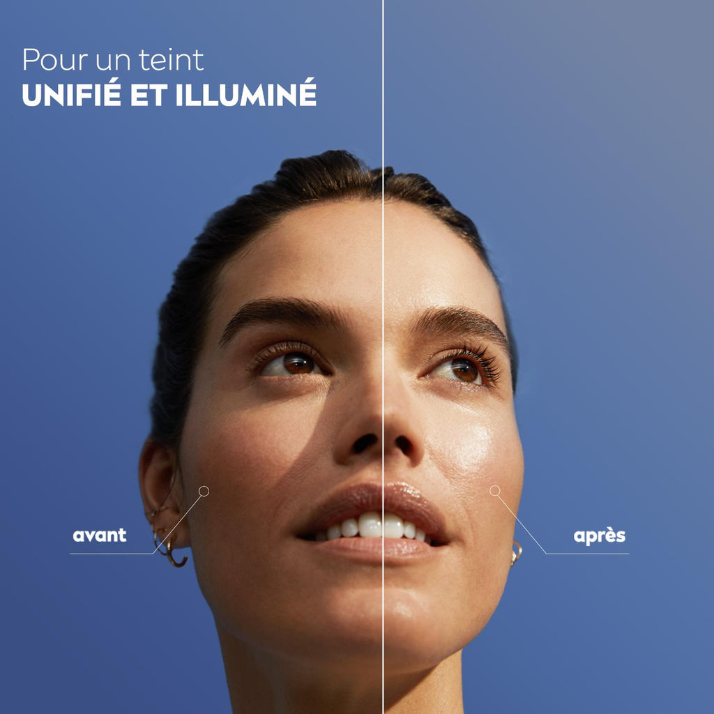 NIVEA Eau Micellaire Démaquillante Visage Infusée au Sérum Vitamine C Skin Radiance Peau sensible 400 ml