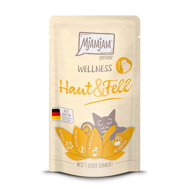 MjAMjAM Aliment humide pour chat au poulet Wellness 125 g