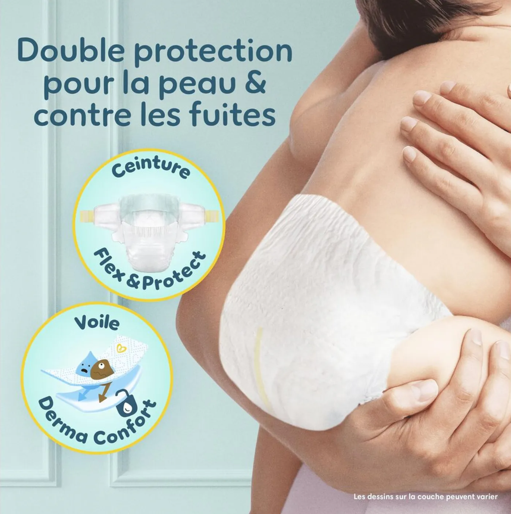 Pampers Premium Protection, Taille 6, 76 couches (4x19 pack), 13-18 kg