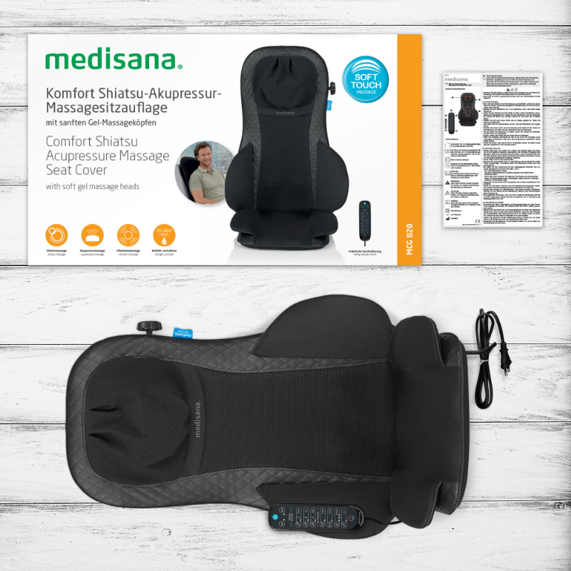 Medisana MCG 820 Coussin de massage Shiatsu gel - Noir