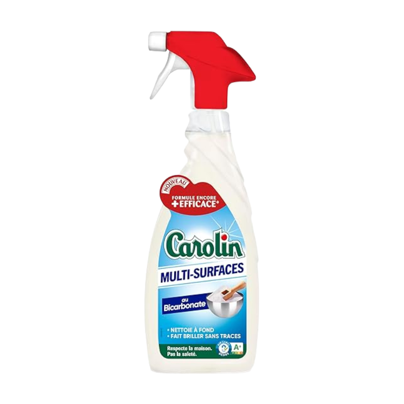 Carolin Nettoyant Multi-Usages au Bicarbonate de Soude, sans Parfum, 650 ml
