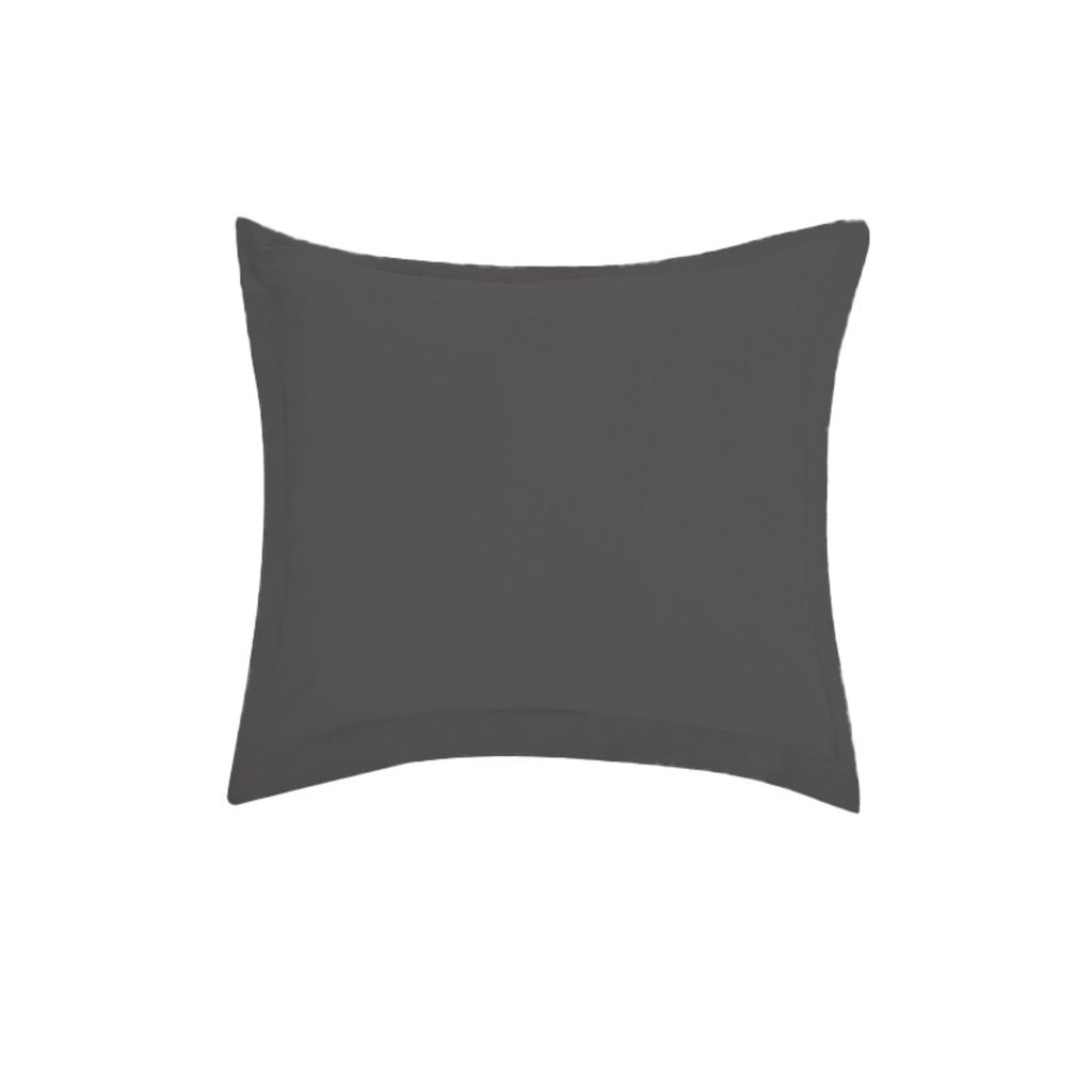 LeBonsoir Parure de lit avec housse de couette 140 x 200 cm et 1 taie d'oreiller 65 x 65 cm - Gris foncé