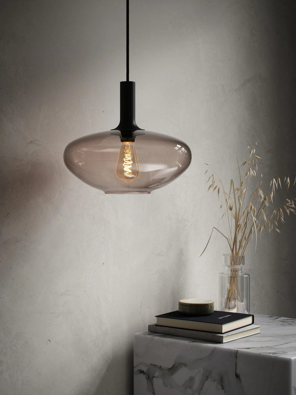 Ampoule DECO - E27 ST64 Spiral Dimmable, verre ambré - blanc chaud 2200K 400 lm. - Nordlux
