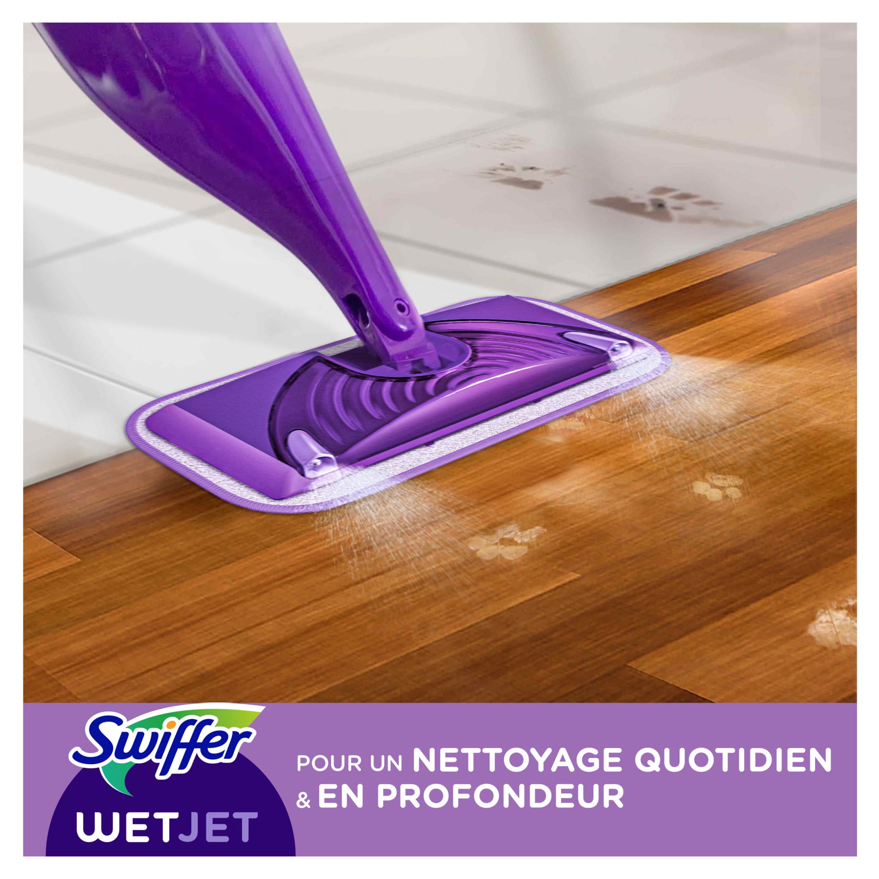 Swiffer Balai WetJet SK + Recharge lavable