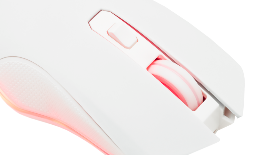 THE G-LAB KULT-HELIUM Souris Gaming sans Fil - 6400 DPI, 6 Boutons - Blanc
